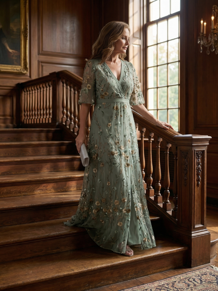 Selora | Halter bloom flow maxi jurk