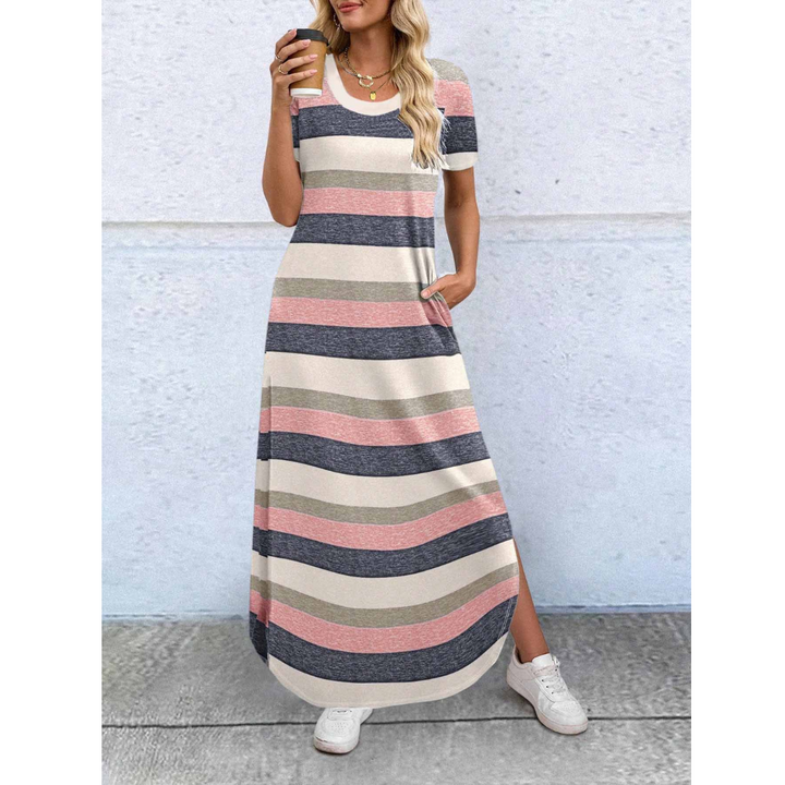 Magessa™ | Everyday relaxte fit ronde hals maxi jurk