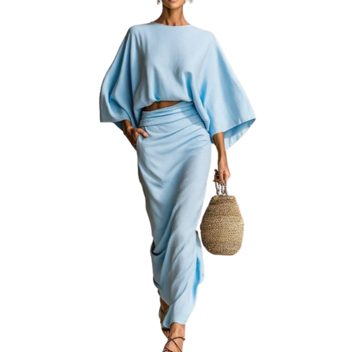 Wanda™ | Stijlvolle loose-fit two-piece rok set