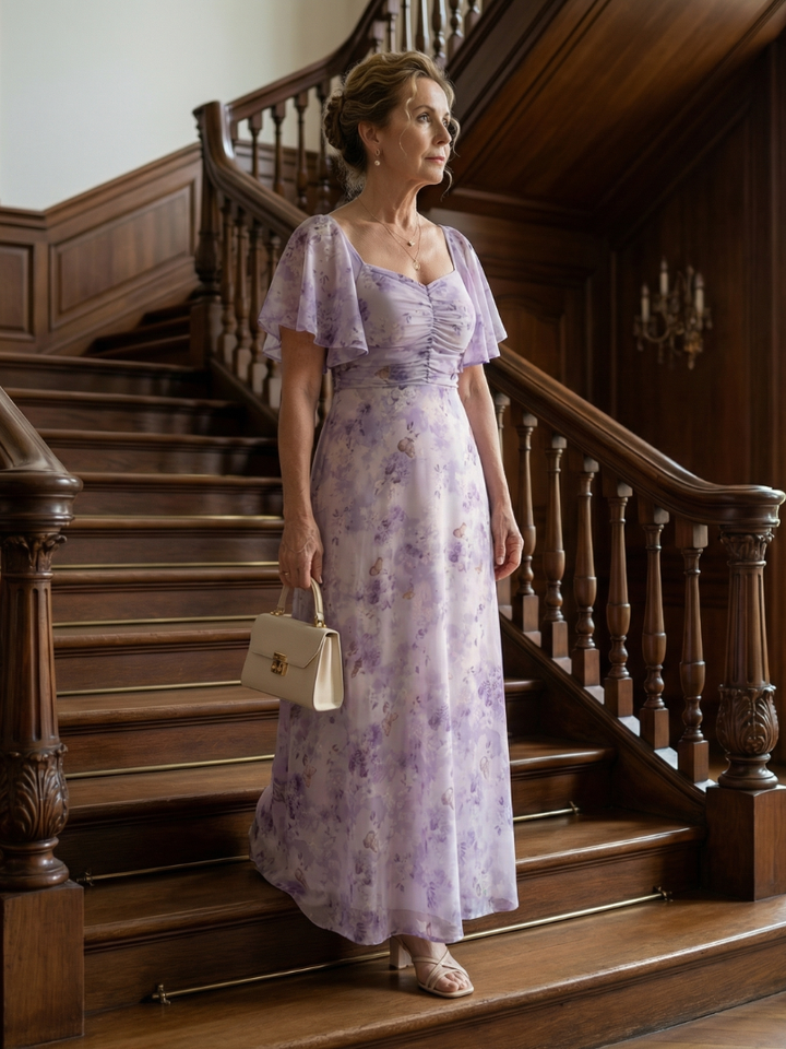 Vaelis | Flutter sleeve midi jurk