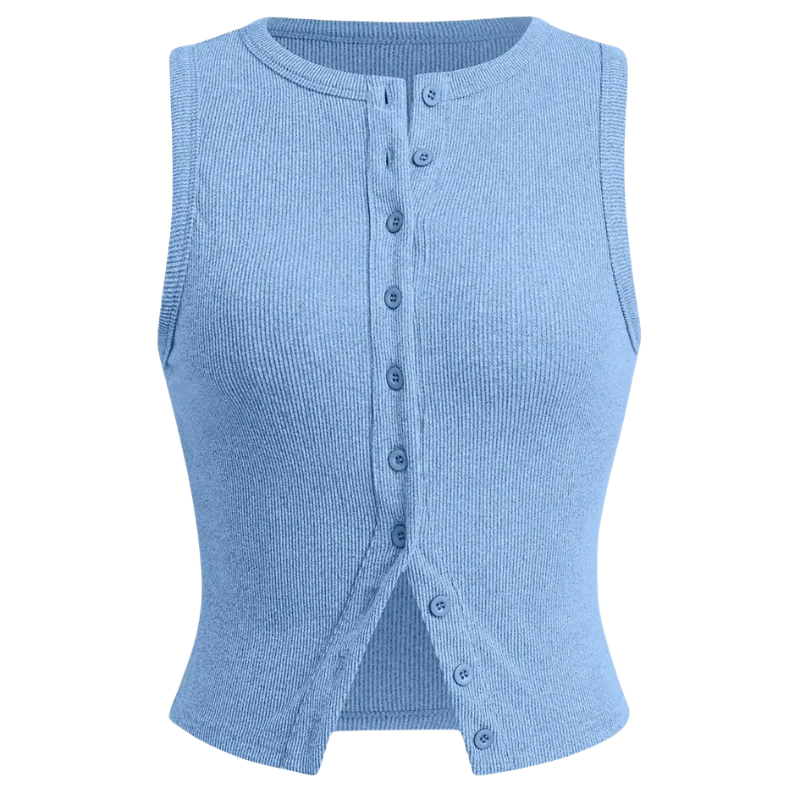 Kylie™ | Klassieke ribbed casual crop top