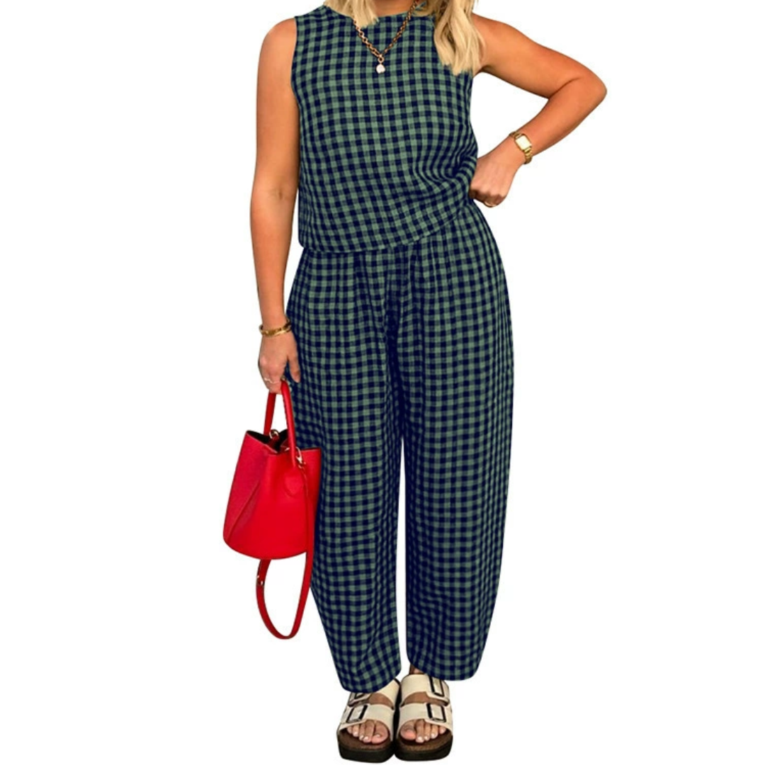 Shaniah™ | Loose fit pocket crop top & broek set