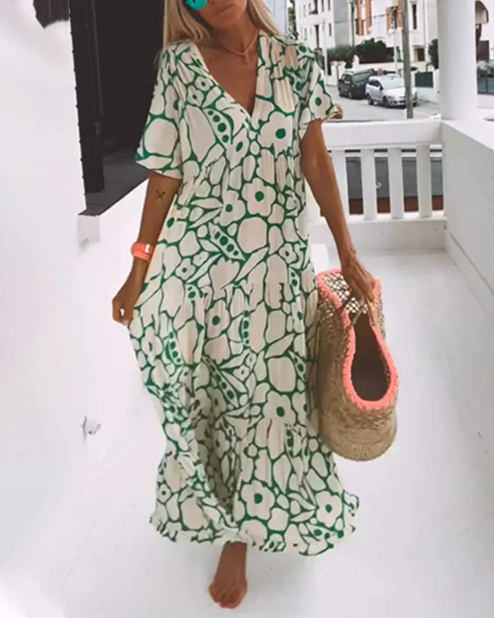 Delia | Moderne bloemenjurk