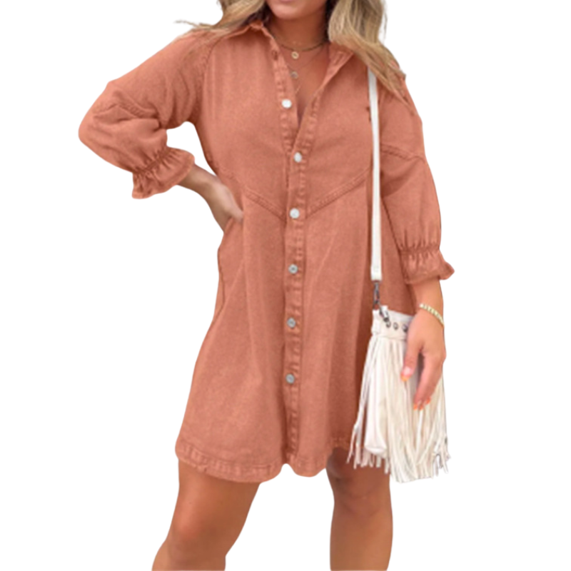 Renee™ | Stijlvolle puff sleeve mini jurk