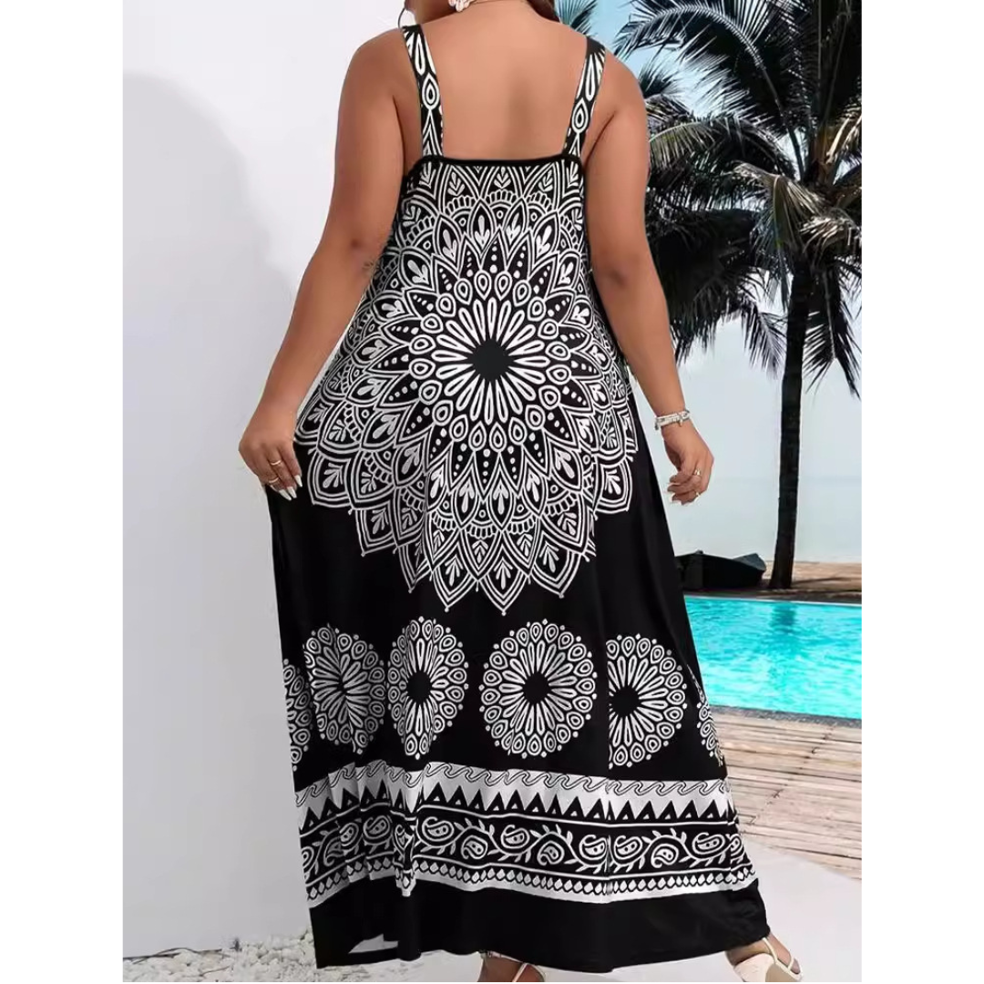 Amariel™ | Casual plus size zonder mouwen summer maxi jurk