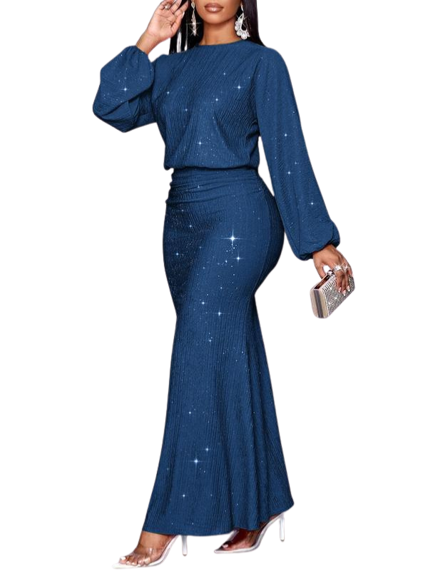 Neggie™ | Dames elegante mermaid hem lange mouwen bodycon jurk