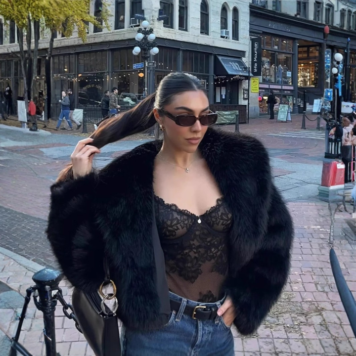 Celestia™ | Chique faux loose fit winter high-end jas