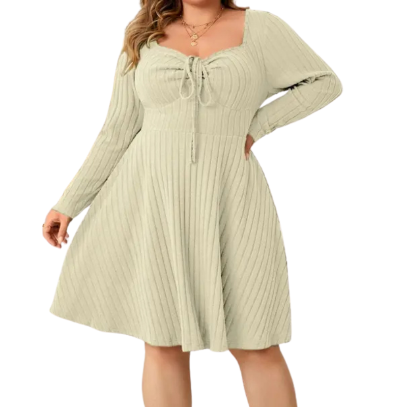 Victoria™ | Cozy a-line ribbed jurk
