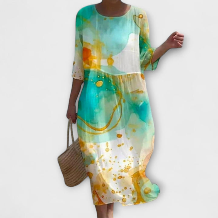 Shae™ | Elegante bloemen maxi jurk