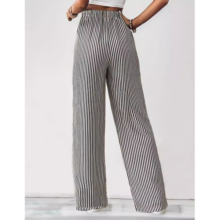 Bayleez™ | Simple summer gestreepte relaxte fit bottoms