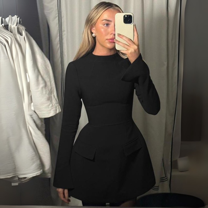 Brisha™ | Chique lange mouwen bodycon mini jurk