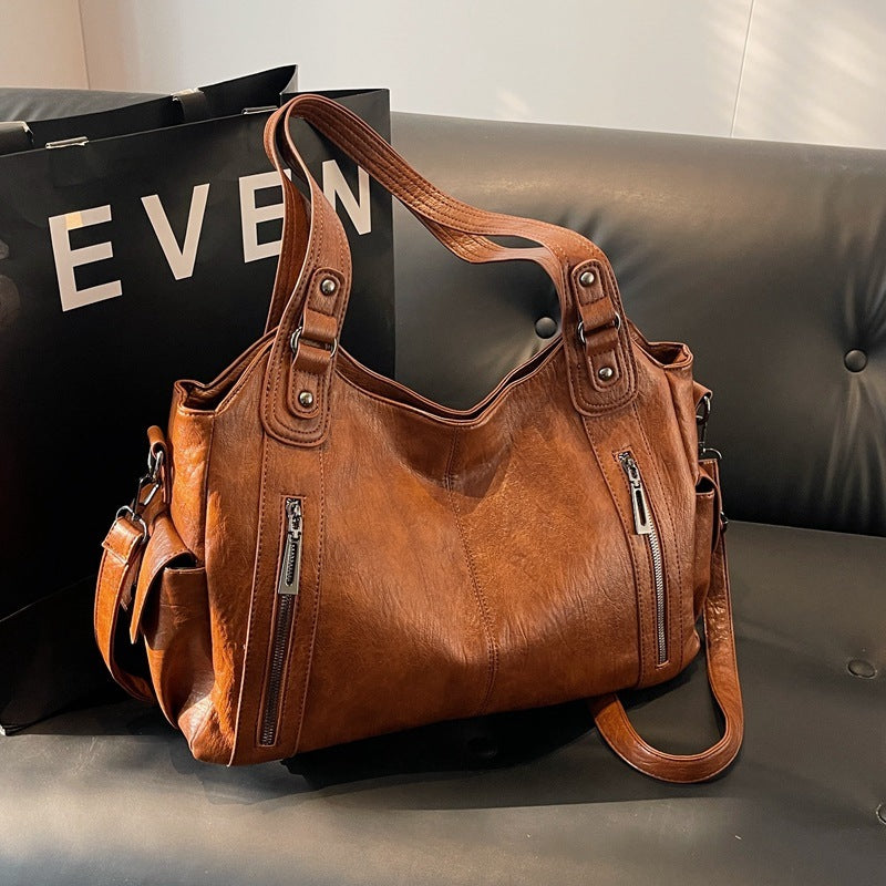 Rae™ | Klassieke leather handtas