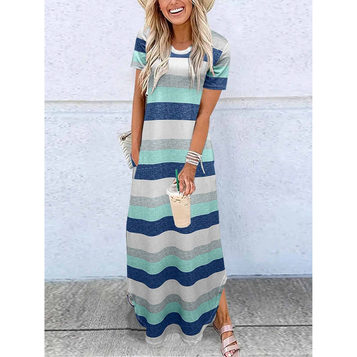 Magessa™ | Everyday relaxte fit ronde hals maxi jurk