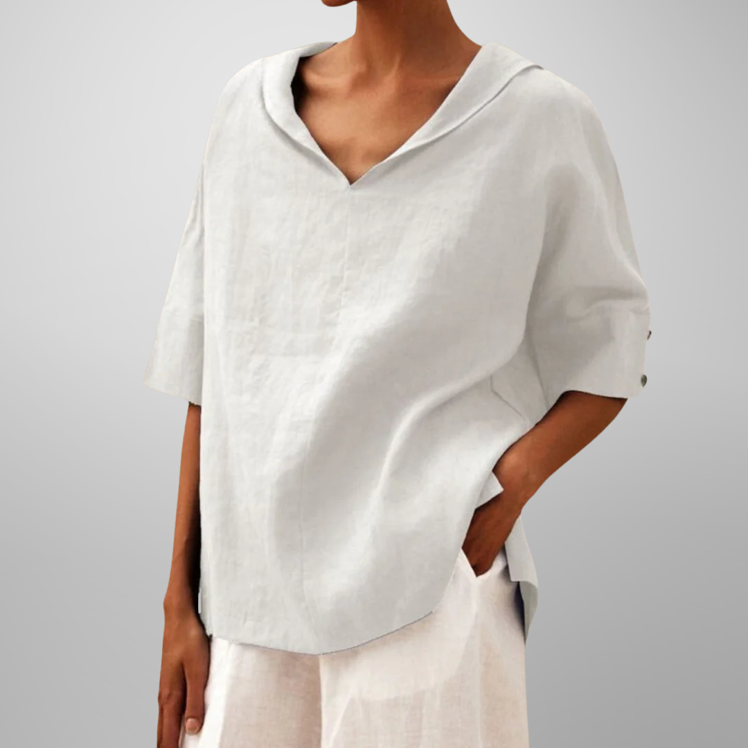 Lucy™ | Cotton loose-fitting blouse