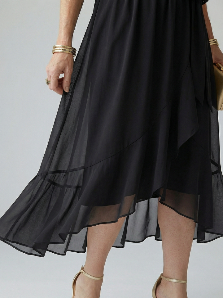 Elric | Light drape midi jurk