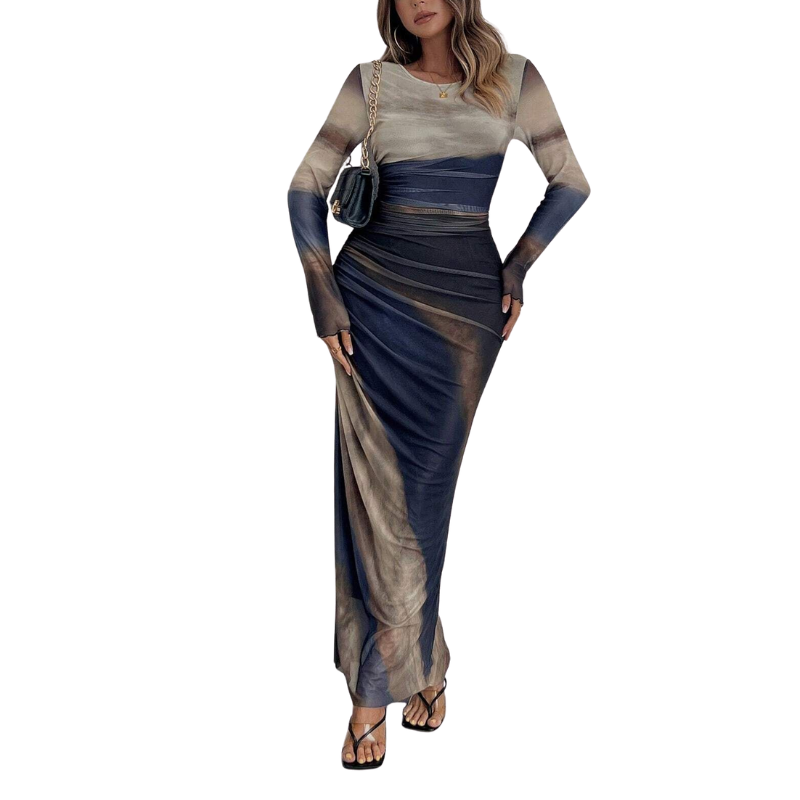 Chastity™ | Stijlvolle leopard ruched bodycon jurk