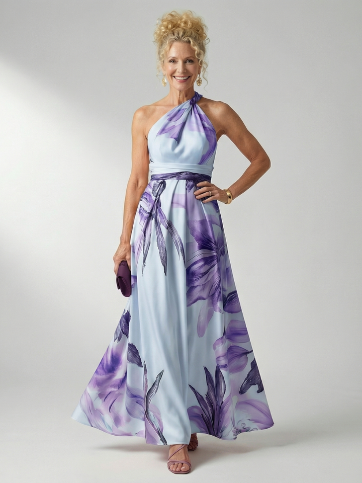Amiel | Light bloemen maxi jurk