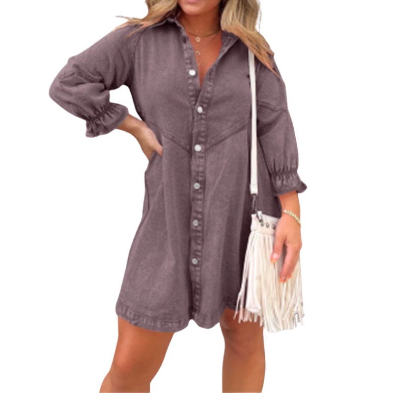 Renee™ | Stijlvolle puff sleeve mini jurk
