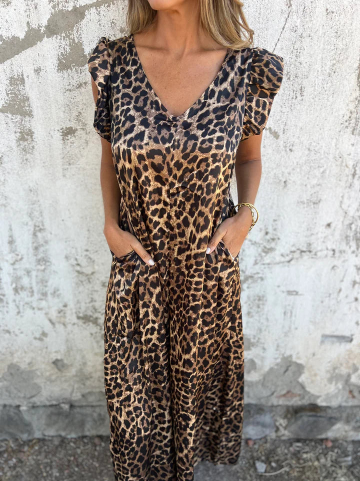 Cassandra™ | Trendy V-hals jumpsuit
