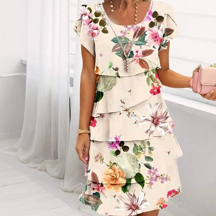 Catrina | Bloemen print jurk