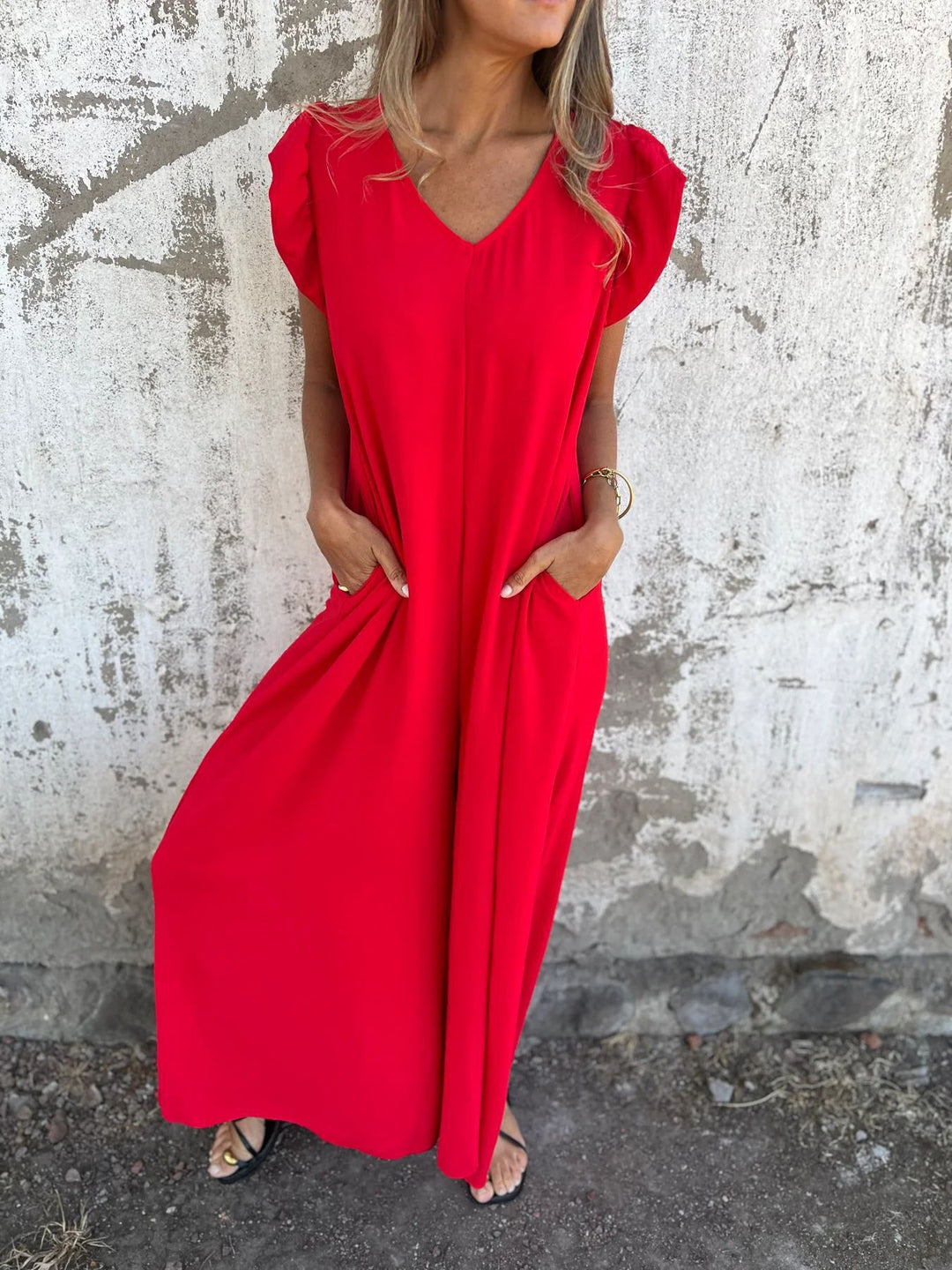 Cassandra™ | Trendy V-hals jumpsuit