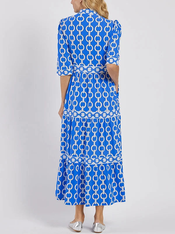 Alyana™ | Chain link midi jurk