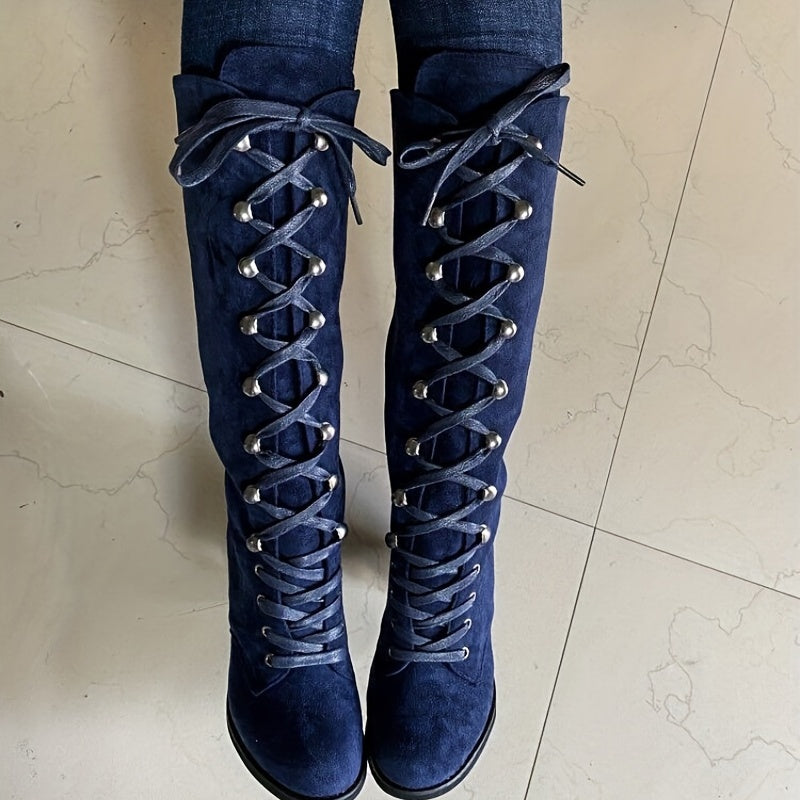 Lucia | Fashionable knee-high laarzen