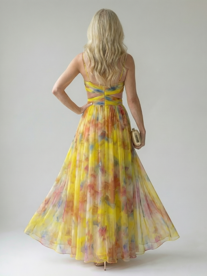 Isel | Zachte wrap maxi jurk