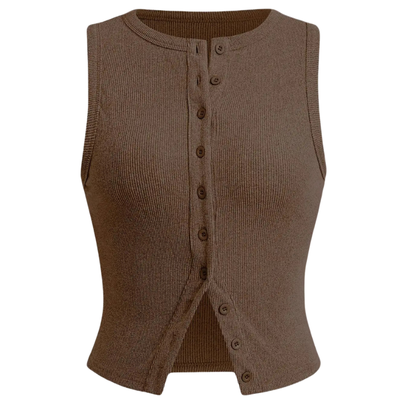 Kylie™ | Klassieke ribbed casual crop top