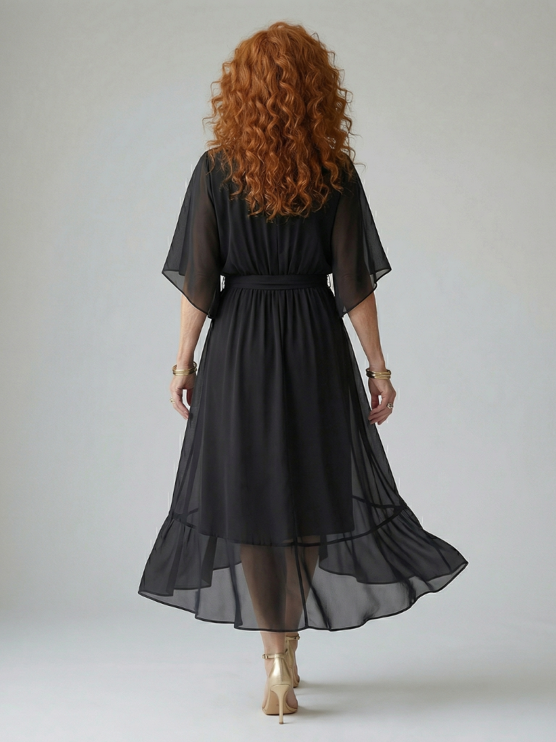 Elric | Light drape midi jurk