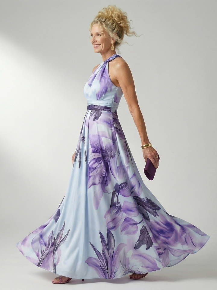 Amiel | Light bloemen maxi jurk