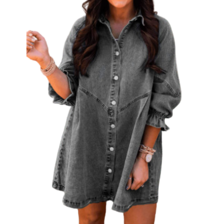 Renee™ | Stijlvolle puff sleeve mini jurk
