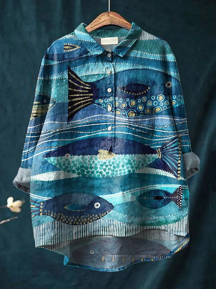 Jacky™ | Ocean art shirt