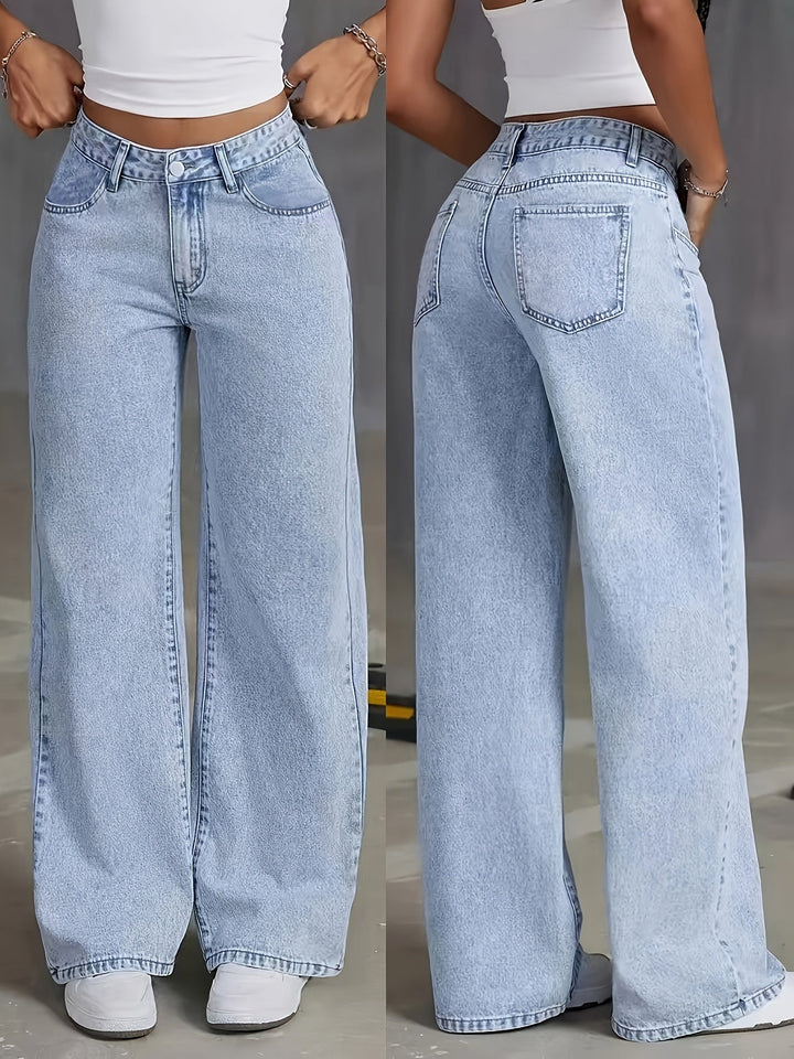 Philippa™ | Trendy high-waist denim