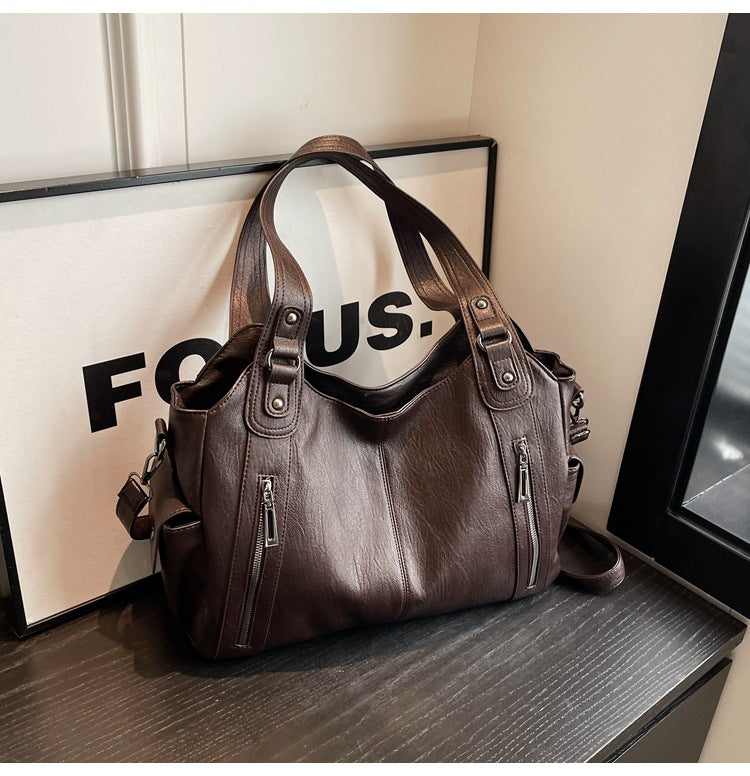 Noemie™ | Klassieke leather shopper