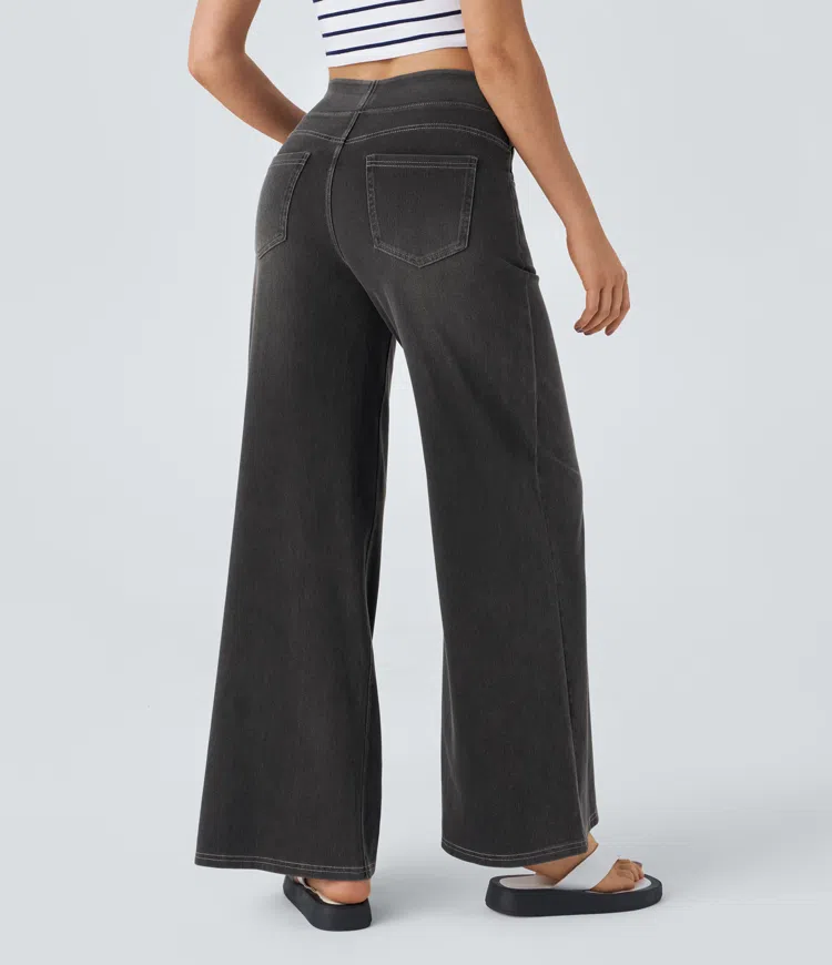 Solène™ | Relaxed-fit wide-leg jeans