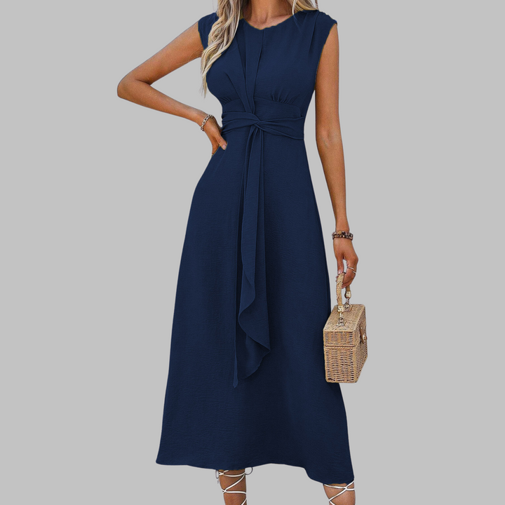 Reese™ | Elegante zonder mouwen ronde hals maxi jurk
