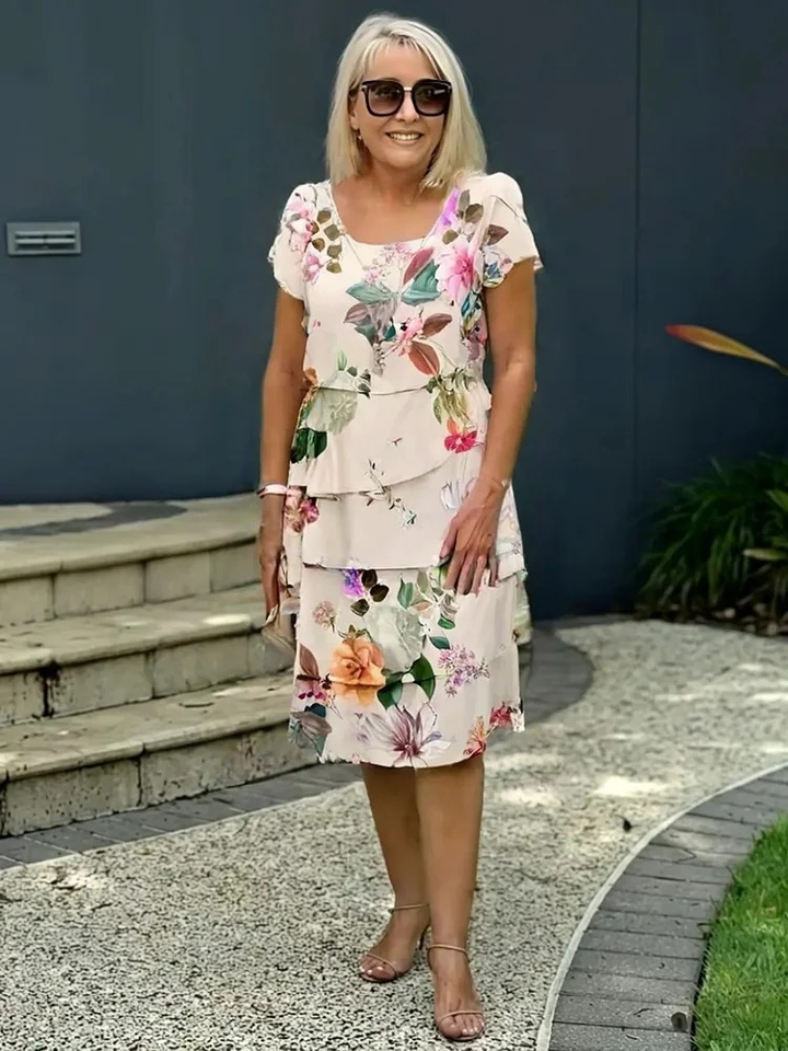 Flora™ | Elegante spring midi jurk