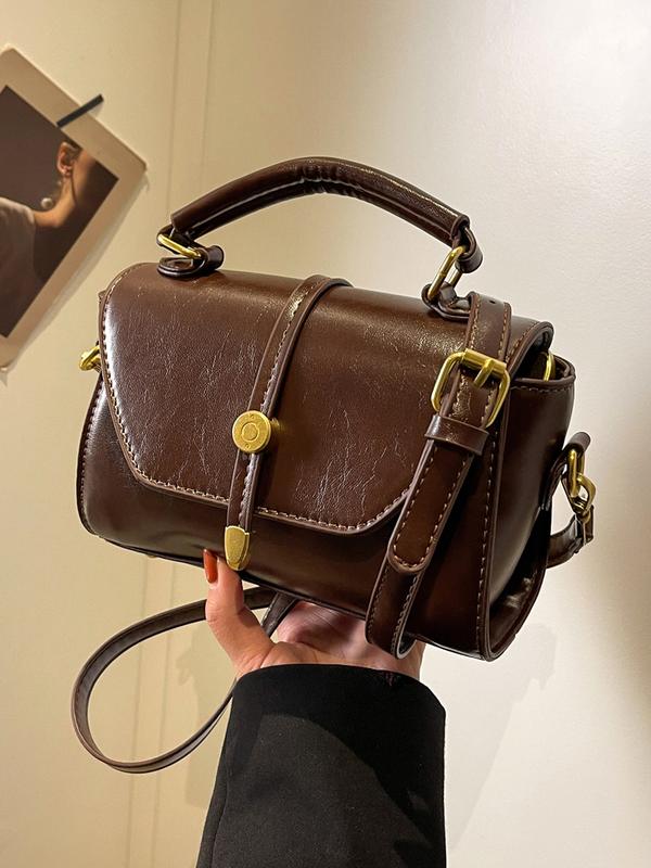Avanlie™ | Trendy contrast stitching small square schoudertas