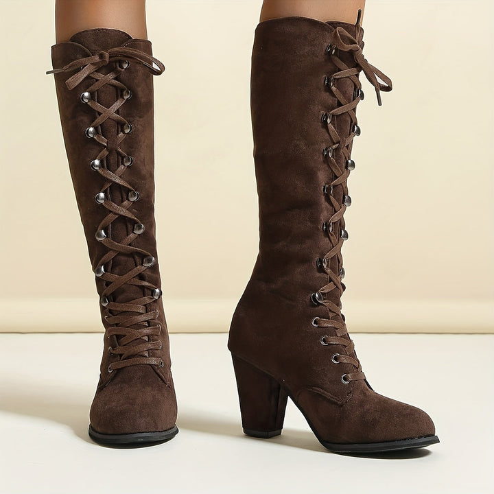 Lucia | Fashionable knee-high laarzen