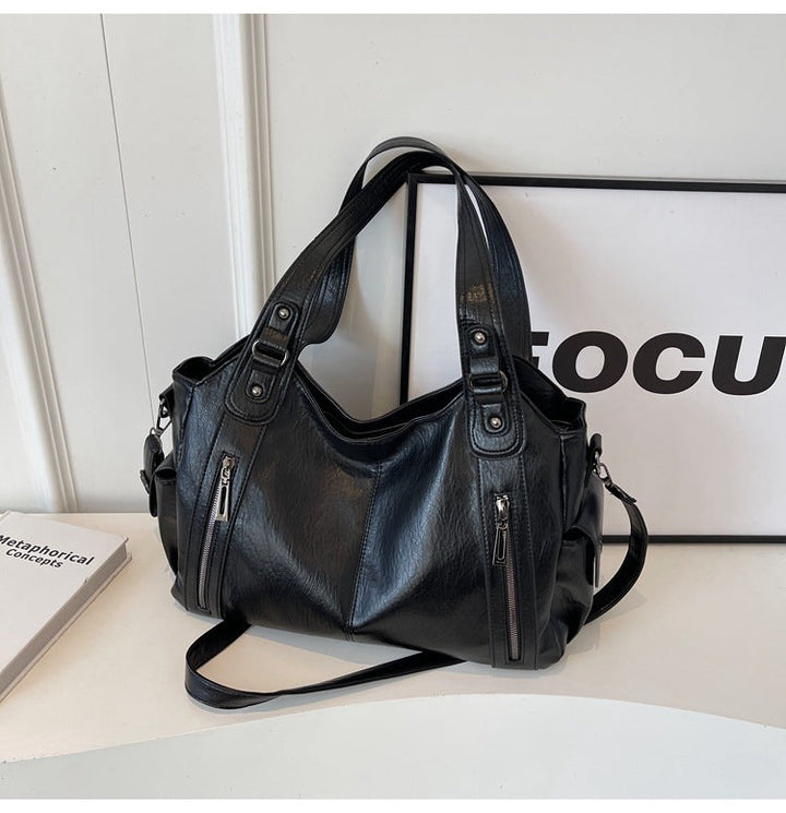 Rae™ | Klassieke leather handtas