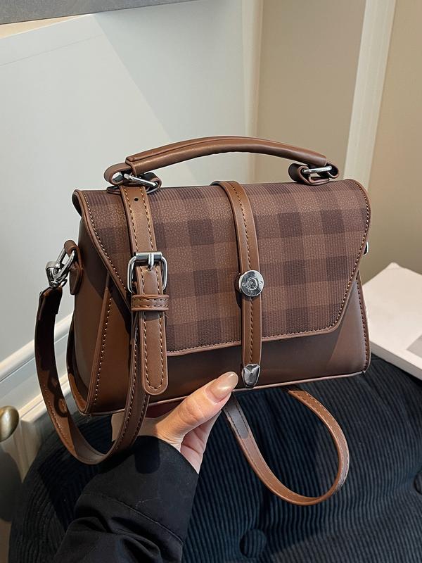 Avanlie™ | Trendy contrast stitching small square schoudertas