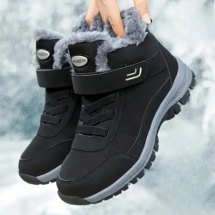 Unisex winter fleece gevoerde antislip snow enkellaarsjes