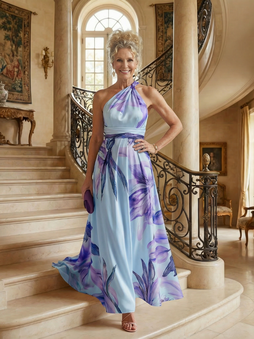 Amiel | Light bloemen maxi jurk