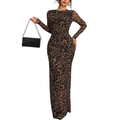 Chastity™ | Stijlvolle leopard ruched bodycon jurk