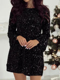 Clementine™ | Sparkling lange mouwen party jurk