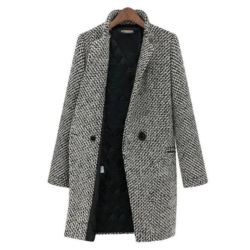 Amara™ | Long wool jas