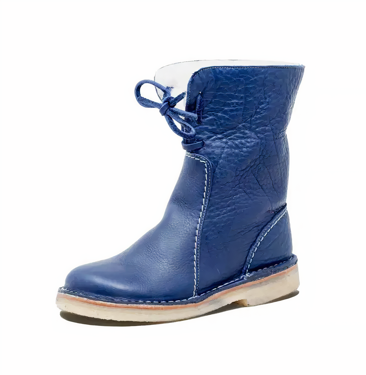 Dames casual leather mid-calf laarzen