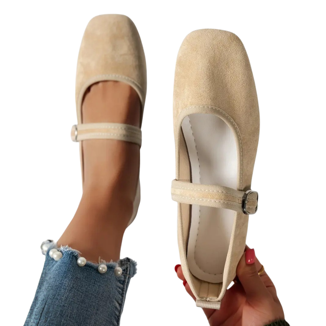 Cecile™ | Vintage vierkante neus mary jane schoenen