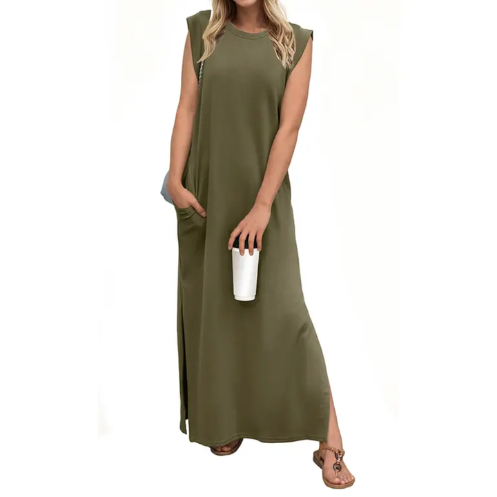Lydia™ | Breezy split pocket maxi jurk
